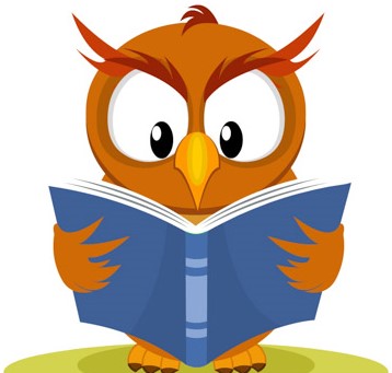 owl reading book clipart 6227 1